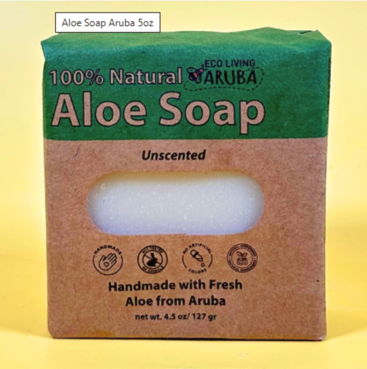 Natural Aloe Soap Bar photo 1